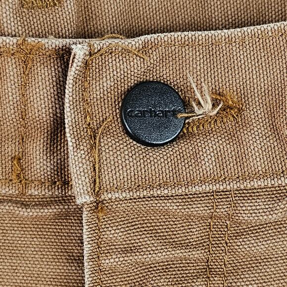 Carhartt Men's brown pants canvas work carpenter 38 x 30 staining - Picture 4 of 13